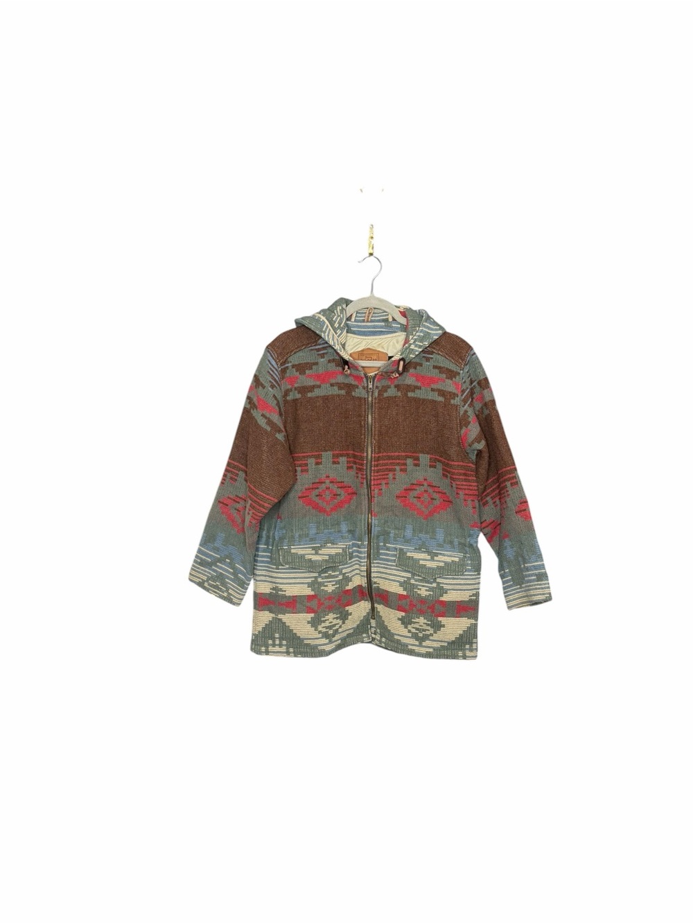 Vintage Woolrich Blanket Jacket Southwestern Hooded Wool